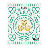 M&S Baked Sour Cream & Chive Pretzels 150g