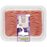 Ocado turkey breast mince 500g, imported from the UK