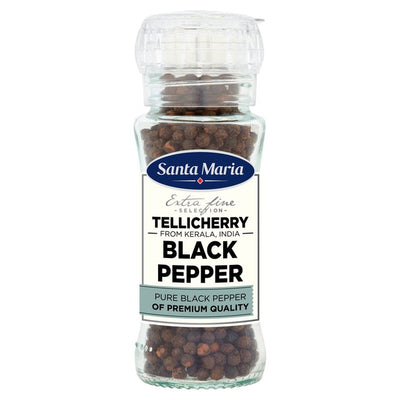 Santa Maria Tellicherry Black Pepper Peppercorns 70g