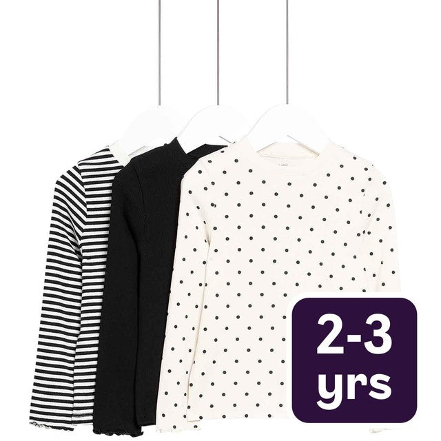 M&S Polka Dot Tops 2-3 Years, imported from the UK