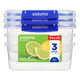 Sistema Klip It Plus Food Storage Container Set 3x1L