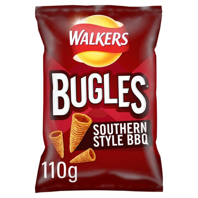 Walkers Bugles Southern Style BBQ Corn Snack Crisps 110g
