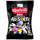 Maynards Liquorice Allsorts Sweets 165g, imported from the UK