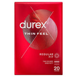 Durex Thin Feel Condoms Enhanced Sensitivity Regular Fit 20 Pack