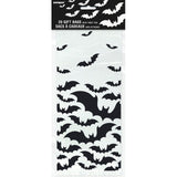 Unique Party black bats Halloween cellophane bags pack of 20 - British product