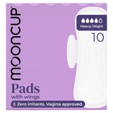 Mooncup Heavy Night Pads with Wings Period Pads 10 Pack