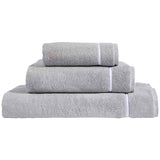 M&S X Kelly Hoppen Baretta Stitch Hand Towel Grey/White