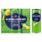 San Pellegrino Lemon & Mint sparkling soft drink 6 x 330ml (British brand)