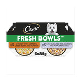 Cesar wet dog food Chicken Duck Taster 6x85g - British product