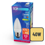 TCP dimmable candle screw 40W light bulb (British brand)