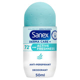 Sanex Derma Care+ Active Freshness 72-Hour Antiperspirant Roll-On Deodorant 50ml