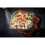 M&S Honey Roast Salmon Pasta Salad, imported from the UK