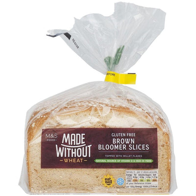 M&S glutenfritt brunt brødskiver 345g