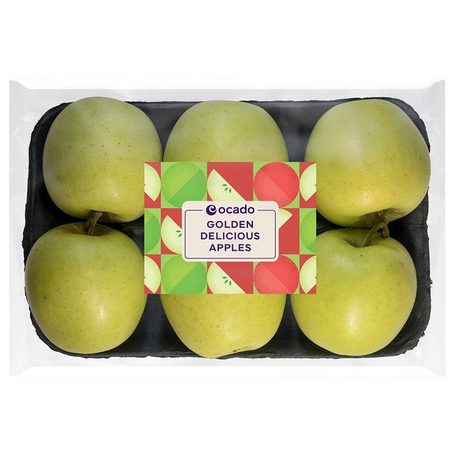 Ocado Golden Delicious apples 6 per pack, imported from the UK