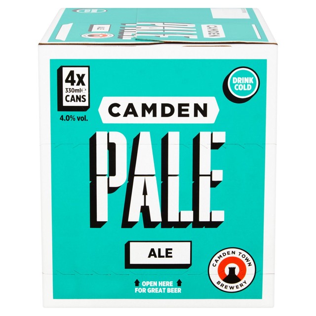 Camden Town Pale Ale beer cans 4 x 330ml - British product