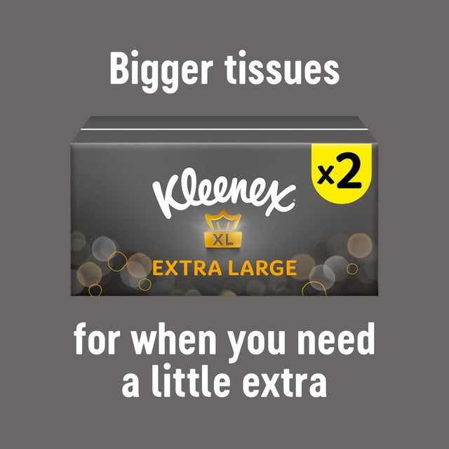 Kleenex facial tissues twin pack 90 sheets each, UK version