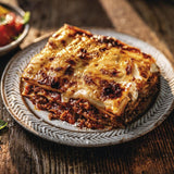 M&S beef lasagne 400g, imported from the UK