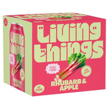 Living Things Rhubarb & Apple Biotic Soda 4 x 330ml