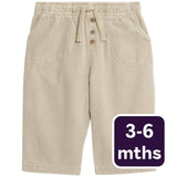 M&S Plain Trouser Neutral Baby Trousers 3-6 Months