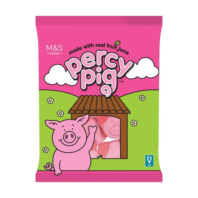 M&S Percy Pig fruit gums 170g, imported from the UK