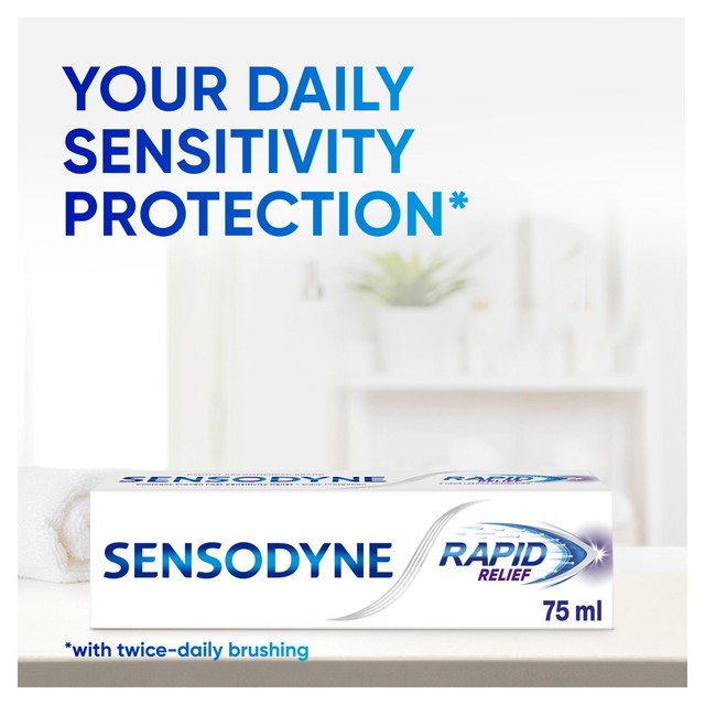 Sensodyne Rapid Relief Original Mint toothpaste 75ml (British brand)
