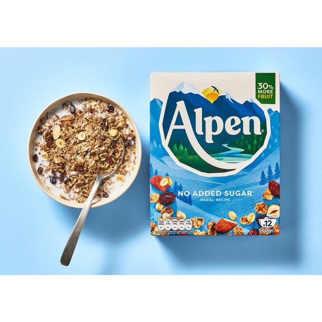 Alpen muesli No Added Sugar 550g - British product