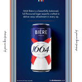 Kronenbourg 1664 Bière Lager 10 x 440ml cans, UK version