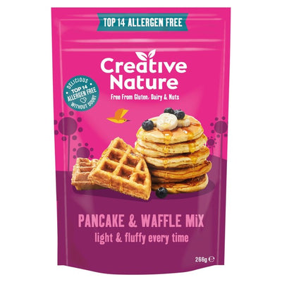 Creative Nature Pancake and Waffle Mix Free-From Baking Mix 266g