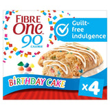 Fibre One 90 Calorie Birthday Cake Bars High Fibre 4 x 24g