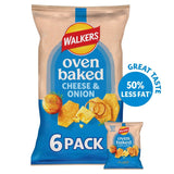 Walkers Baked Cheese and Onion Crisps Multipack 6 x 22g