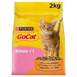 Go-Cat Kitten Chicken Turkey and Milk Dry Cat Food 2kg
