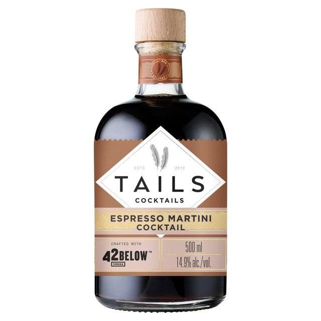 Tails Espresso Martini premixed cocktail 500ml (British brand)