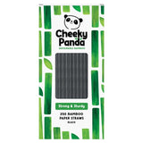 The Cheeky Panda Black Bamboo Paper Straws 250 Pack