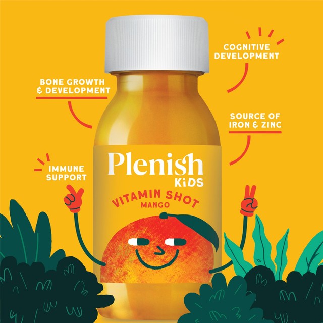 Plenish Kids Mango Shot 60ml, imported from the UK