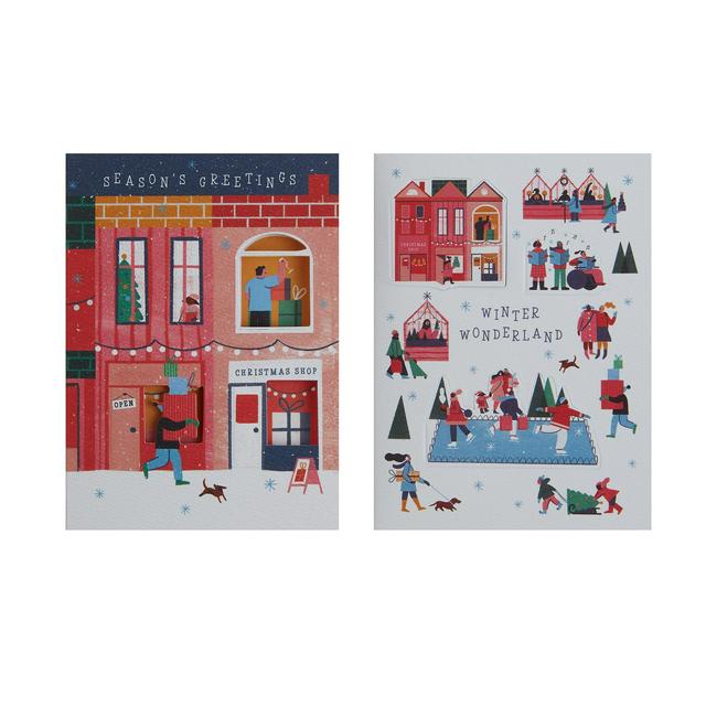Sainsburys Home 3D Christmas Tree 5pk