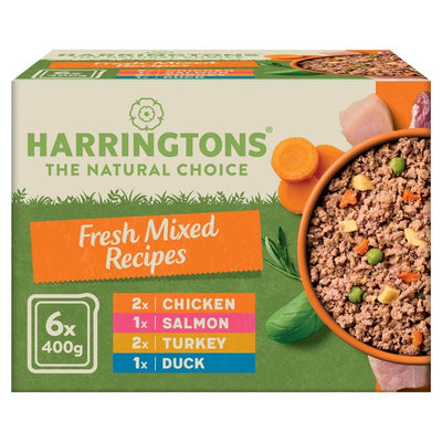 Harringtons Mixed Flavours Grain-Free Wet Dog Food 6 x 400g