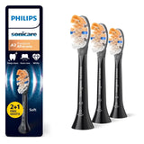 Philips Sonicare A3 Premium All-in-One Replacement Brush Head Black 2+1 Pack