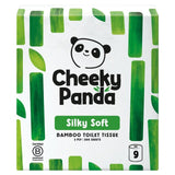 The Cheeky Panda Natural 3-Ply Bamboo Toilet Tissue 9 Roll Pack