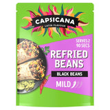 Capsicana Mexican Refried Chipotle Black Beans medium 200g - British product