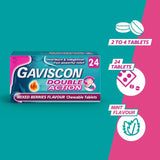 Gaviscon Double Action Mixed Berry Tablets 24 per pack, UK version