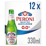 Peroni Nastro Azzurro 0% Alcohol-Free Lager Beer 12 x 330ml Bottles