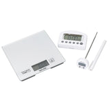 Taylor Pro Silver Digital Kitchen Weighing and Measuring Set