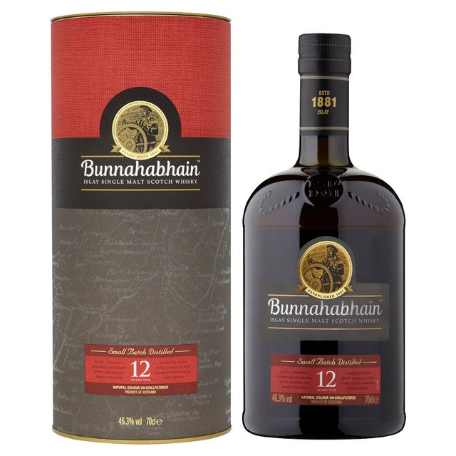 Bunnahabhain 12 Year Old Single Malt Scotch Whisky 70cl - British product