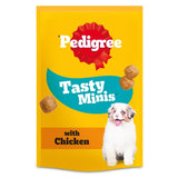 Pedigree puppy treats chicken chewy cubes 125g, imported from the UK
