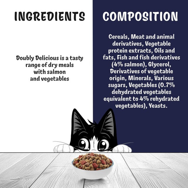 Felix dry cat food salmon and vegetables 750g - British product