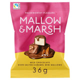 Mallow & Marsh Salted Caramel Mini Mallows Coated in Milk Chocolate 36g