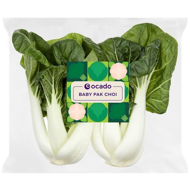 Ocado baby pak choi fresh vegetable 120g - British product