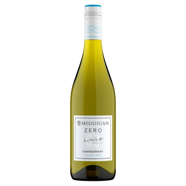 McGuigan Zero Chardonnay alcohol free wine 75cl, imported from the UK