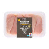 M&S Oakham Gold chicken breast fillets 1kg, imported from the UK