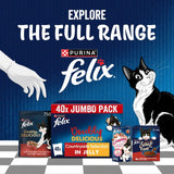 Felix Doubly Delicious cat food countryside selection jelly 12x85g - British product